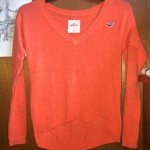 Hollister California orange sweater